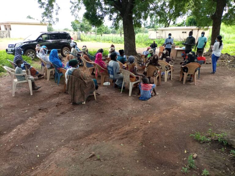 data collection with women groups in progress