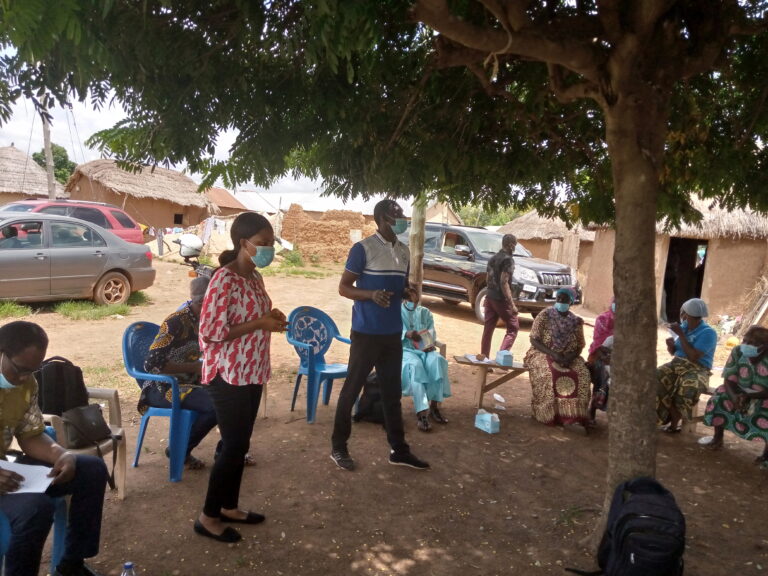 data collection with women groups in progress